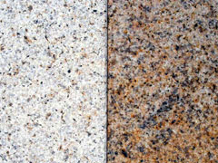 Blockstufen Granit gelb