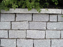  Mauersteine - Granit mittelkorn grau, gespalten