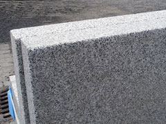 Palisaden - Granit Mittelkorn grau