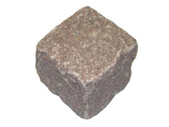  Pflastersteine - Granitpflaster Feinkorn rot