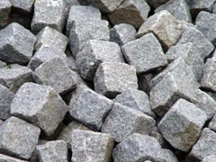 Pflastersteine - Granitpflaster grau Klasse 2